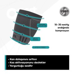 QS4 ITB/Diz Üstü Desteği-Siyah